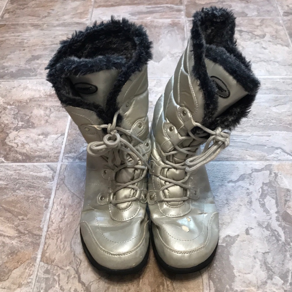 Silver Khombu Snow Boots